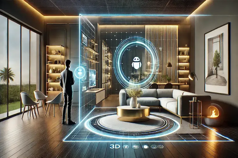 تصویری از هوش مصنوعی طراحی دکوراسیون - An image of artificial intelligence in decoration design