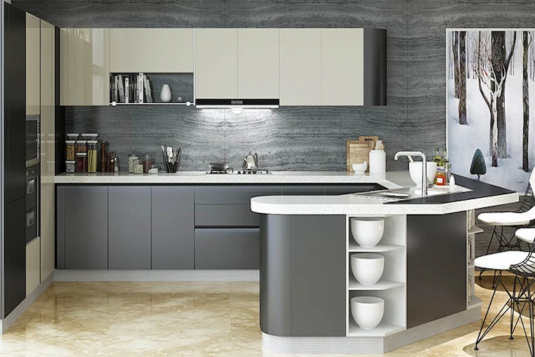 تصویری از طراحی کابینت آشپزخانه - a picture of Kitchen cabinet design