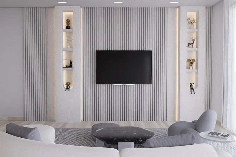 تصویری از دکوراسیون تلویزیون دیواری - a picture of Wall TV Decoration