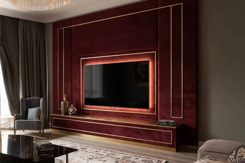 تصویری از دکوراسیون تلویزیون دیواری - a picture of Wall TV Decoration