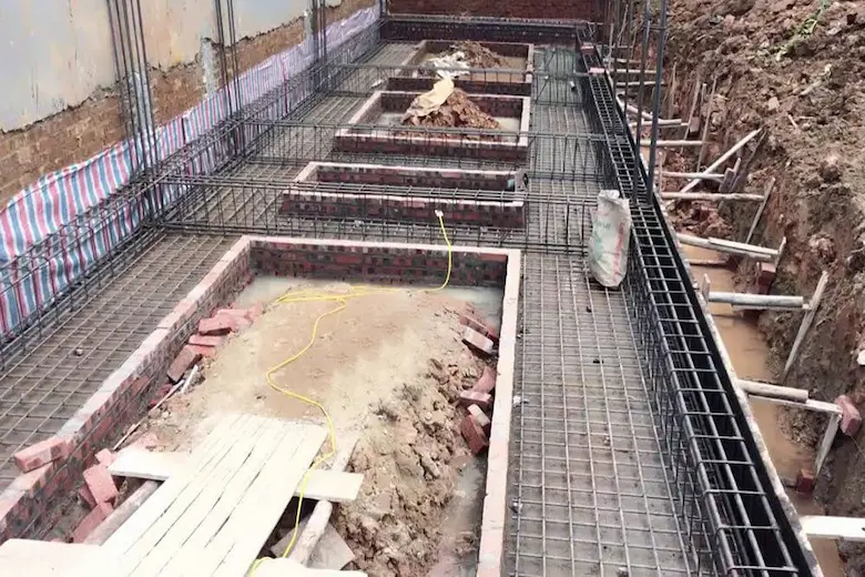 تصویری از اصول فونداسیون اسکلت فلزی - a picture of Principles of steel frame foundation